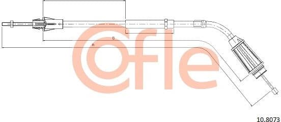 Cable Pull, parking brake 92.10.8073