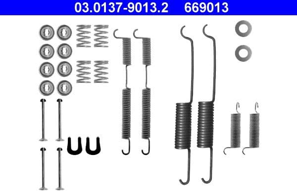 Accessory Kit, brake shoes 03-0137-9013-2