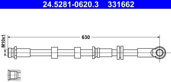 Brake Hose 24-5281-0620-3