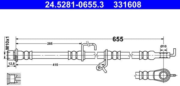 Brake Hose 24.5281-0655.3