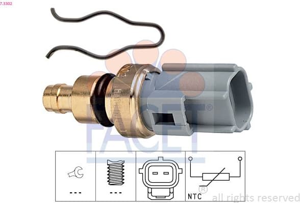Sensor, coolant temperature Made in Italy - OE Equivalent 7.3302