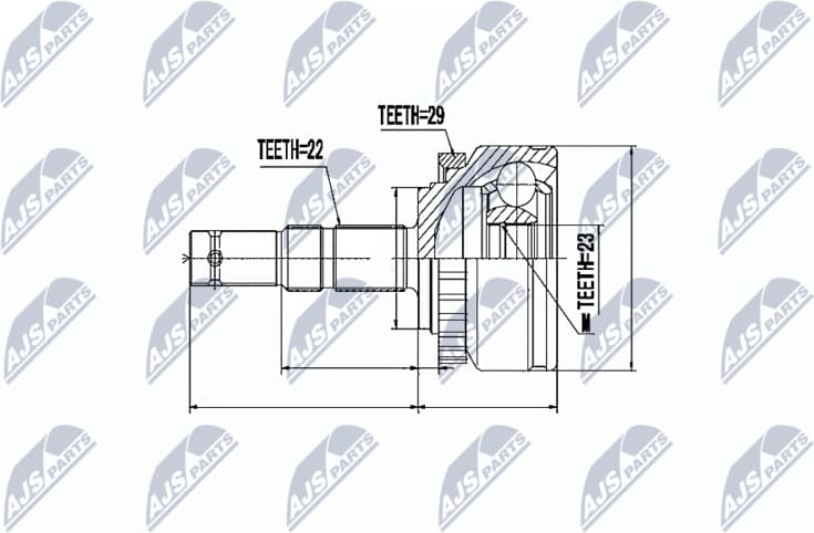 Joint Kit, drive shaft NPZ-PL-015