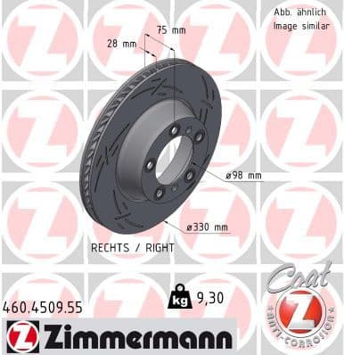 Brake Disc BLACK Z 460.4509.55