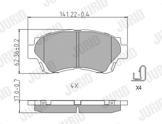 Brake Pad Set, disc brake 572392J - image 2