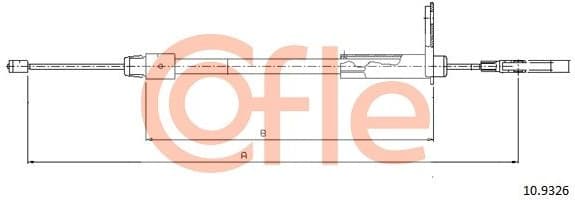 Cable Pull, parking brake 92.10.9326
