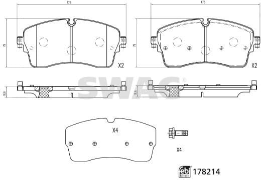 Brake Pad Set, disc brake 33 10 4431 - image 2