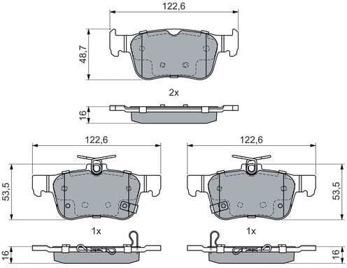 Brake Pad Set, disc brake 0 986 460 019 - image 5