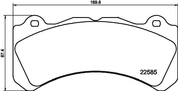 Brake Pad Set, disc brake 2258501