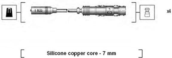 Ignition Cable Kit 941175250764