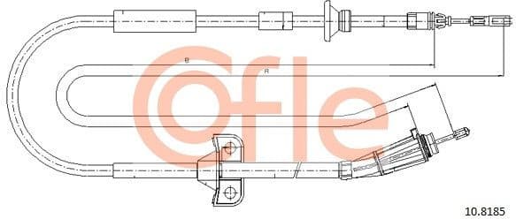 Cable Pull, parking brake 92.10.8185