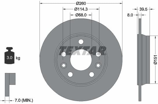 Brake Disc PRO 92327203