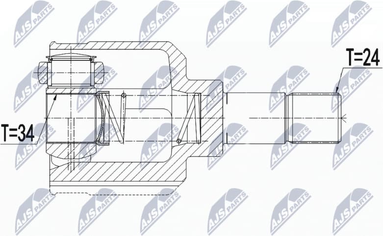 Joint Kit, drive shaft NPW-CT-110