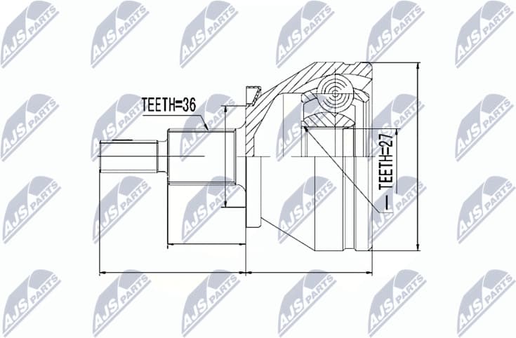 Joint Kit, drive shaft NPZ-VW-036