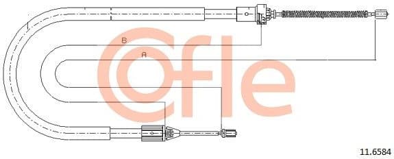 Cable Pull, parking brake 92.11.6584
