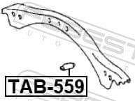 Mounting, control/trailing arm TAB-559 - image 2