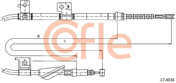 Cable Pull, parking brake 92.17.4034