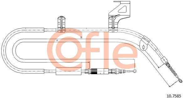 Cable Pull, parking brake 92.10.7585