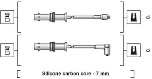 Ignition Cable Kit 941318111152 - image 2