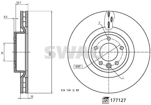 Brake Disc 33 10 3918