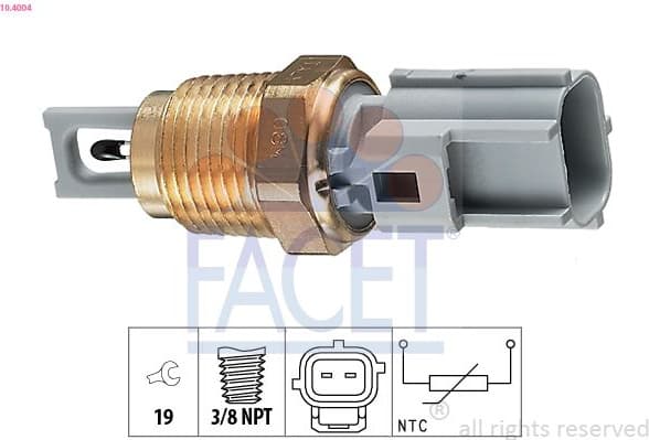 Sensor, intake air temperature Made in Italy - OE Equivalent 10.4004