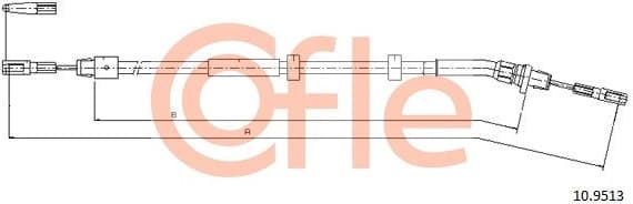 Cable Pull, parking brake 92.10.9513