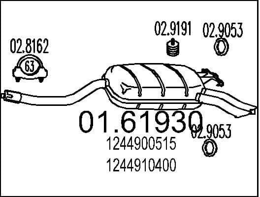 Rear Muffler 01.61930