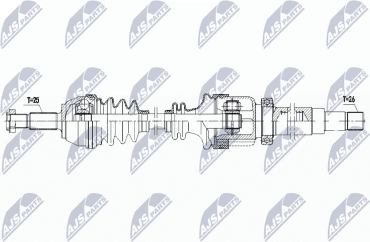Drive Shaft NPW-FR-166