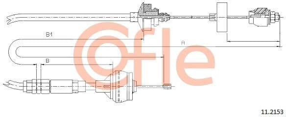 Cable Pull, clutch control 92.11.2153
