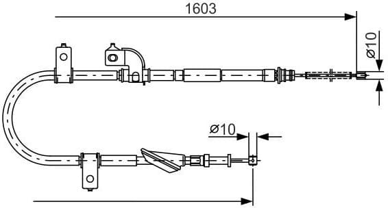 Cable Pull, parking brake 1987482080