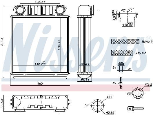 Heat Exchanger, interior heating ** FIRST FIT ** 707216 - image 6