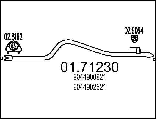 Exhaust Pipe 01.71230