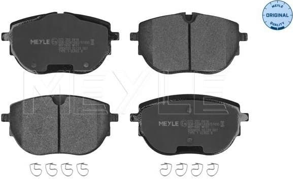 Brake Pad Set, disc brake MEYLE-ORIGINAL: True to OE. 025 262 6818