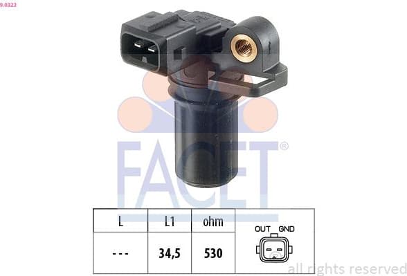 Sensor, crankshaft pulse Made in Italy - OE Equivalent 9.0323