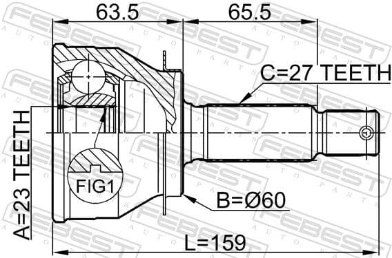 Joint Kit, drive shaft 1210-006 - image 2