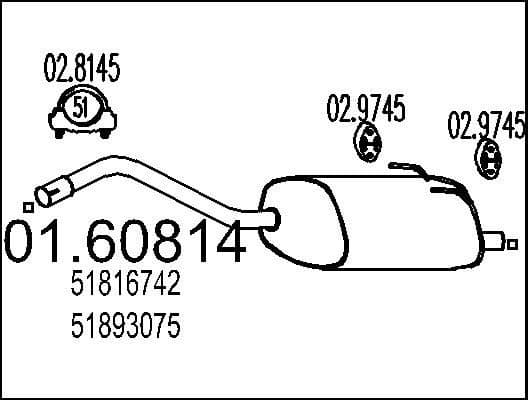 Rear Muffler 01.60814