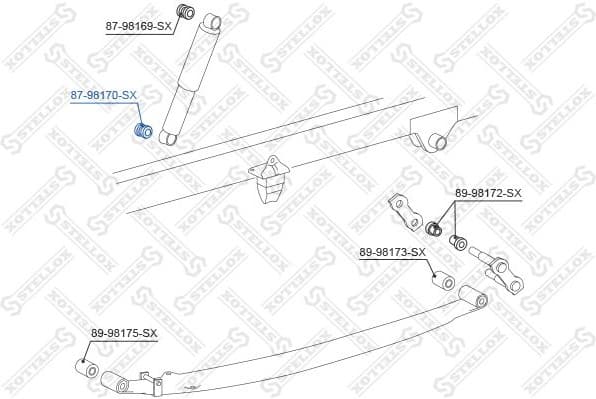 Bush, shock absorber 87-98170-SX - image 2
