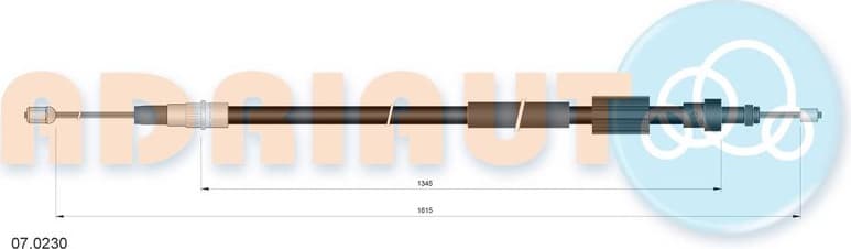 Cable Pull, parking brake 07.0230