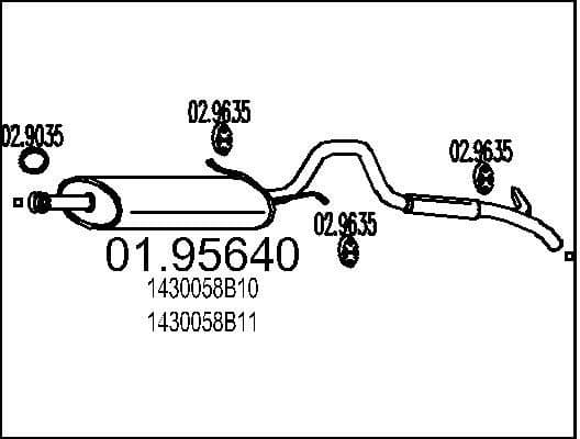 Rear Muffler 01.95640