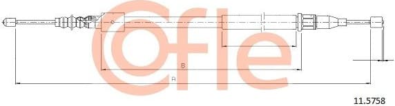 Cable Pull, parking brake 92.11.5758