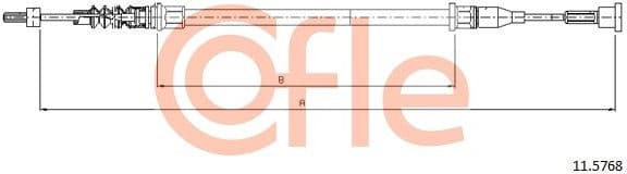 Cable Pull, parking brake 92.11.5768