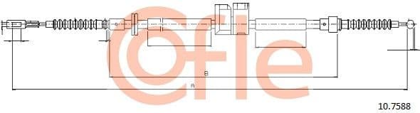 Cable Pull, parking brake 92.10.7588