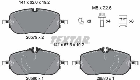 Brake Pad Set, disc brake Q+ 2657901