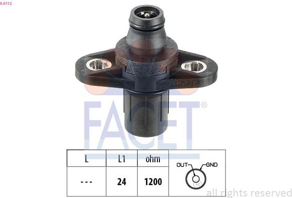 Sensor, camshaft position Made in Italy - OE Equivalent 9.0112