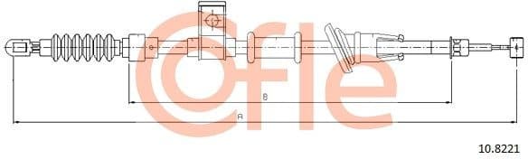 Cable Pull, parking brake 92.10.8221