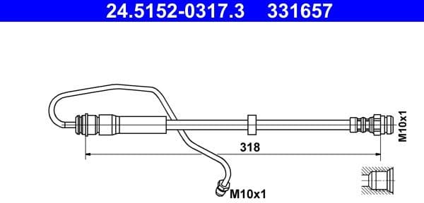 Brake Hose 24.5152-0317.3