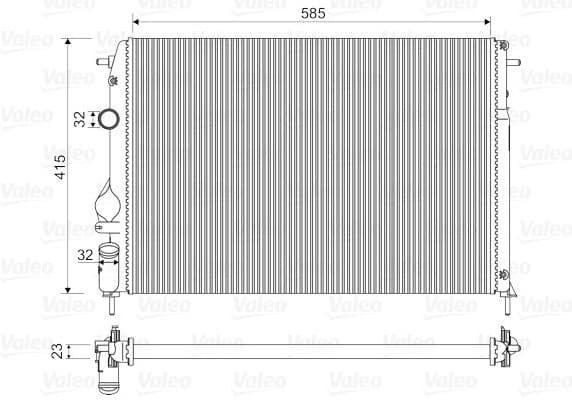 Radiator, engine cooling 732866