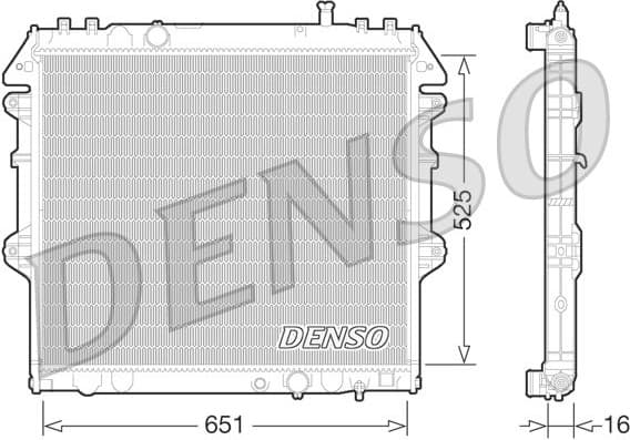 Radiator, engine cooling DRM50069