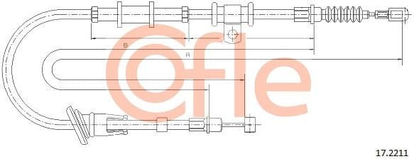 Cable Pull, parking brake 92.17.2211