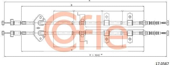 Cable Pull, parking brake 92.17.0587