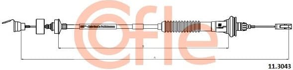 Cable Pull, clutch control 92.11.3043